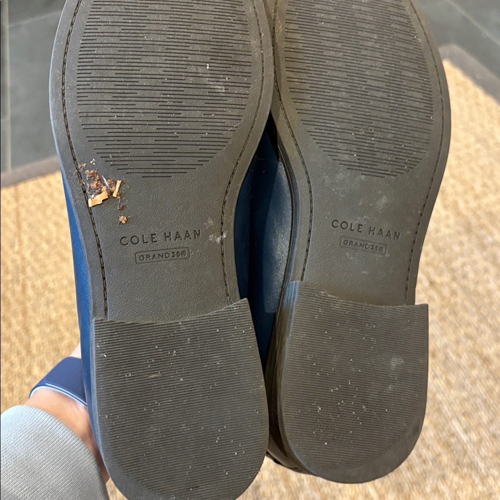 Cole Haan Women Dark Blue Loafers - Picture 2 of 9